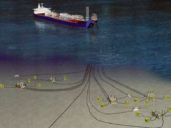 通过海底油气管道,把海上油气田的整个油气集输与储运系统联系起来,也